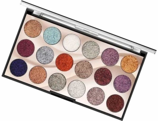 Sombras Glitter Miss Rose 18 colores.